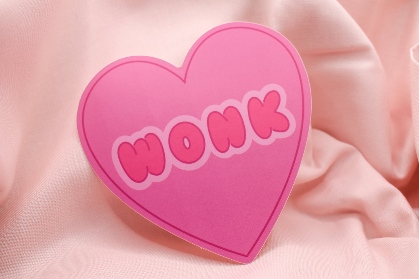 Wonk Heart Matte Sticker
