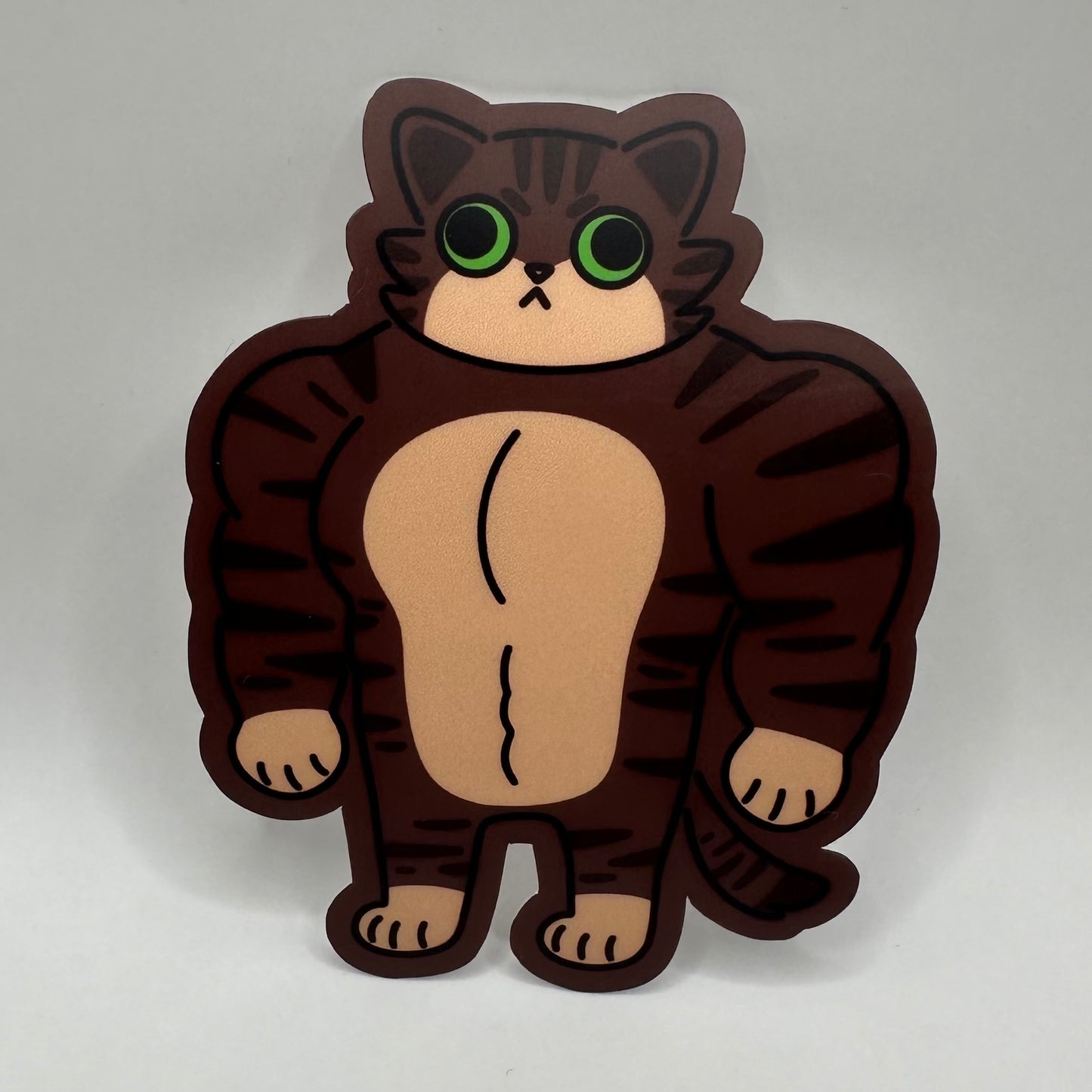 Meowscle 哑光贴纸