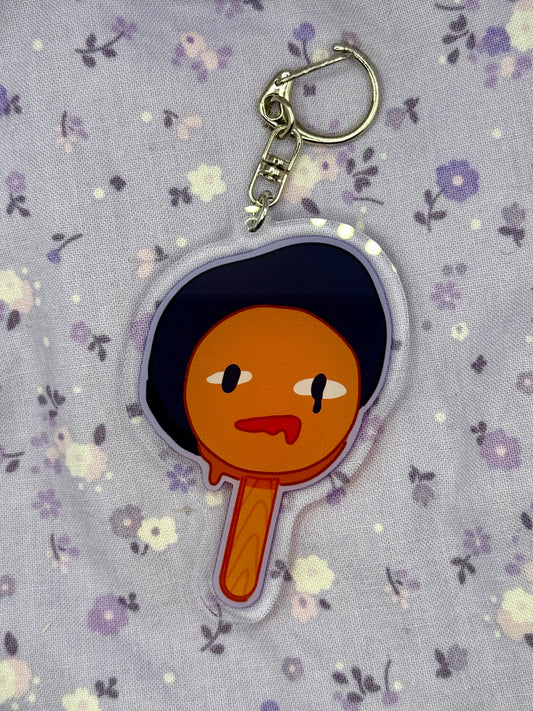 Doll Head Popsicle Keychain