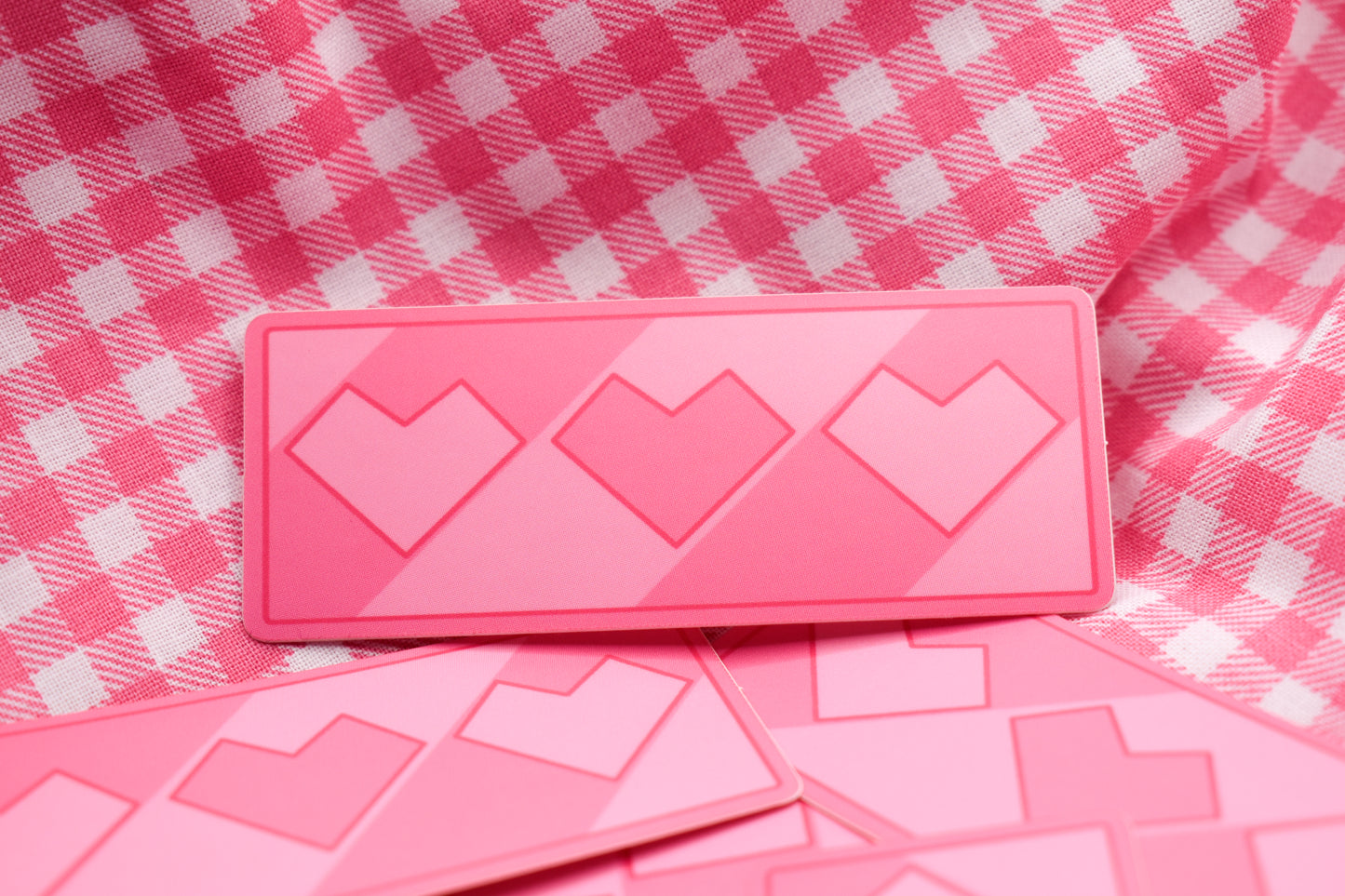 Heart Patchwork Matte Sticker