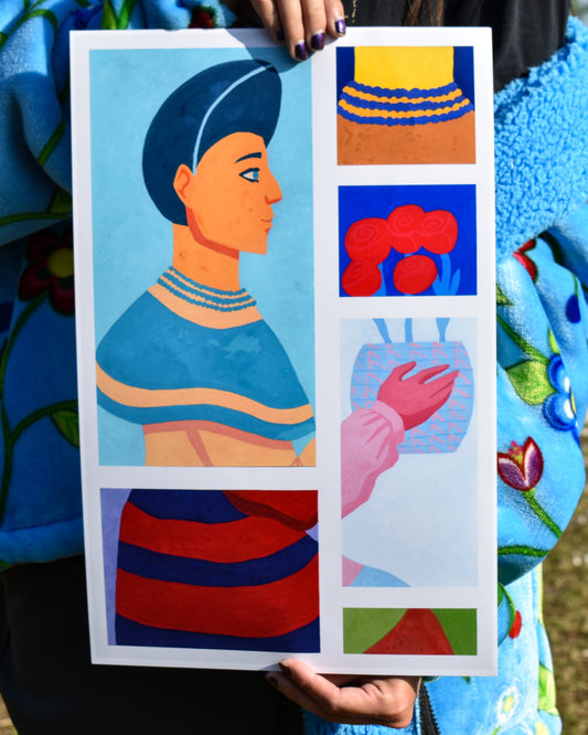 Miccosukee Lady Print