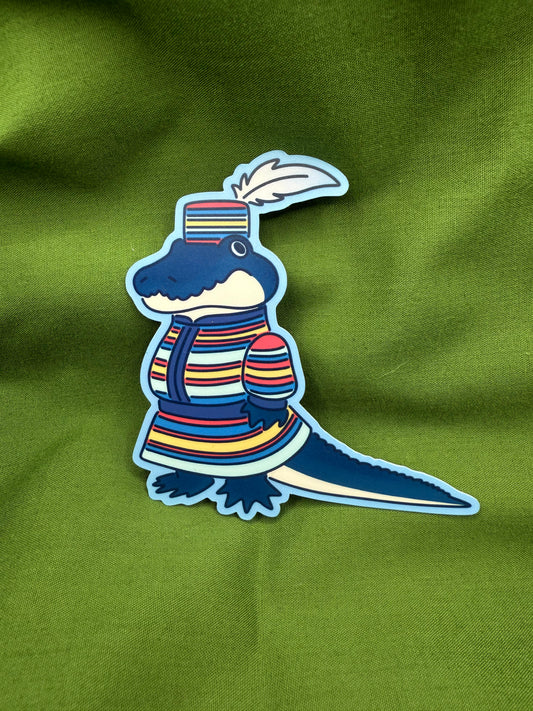 Wise Gator Matte Sticker