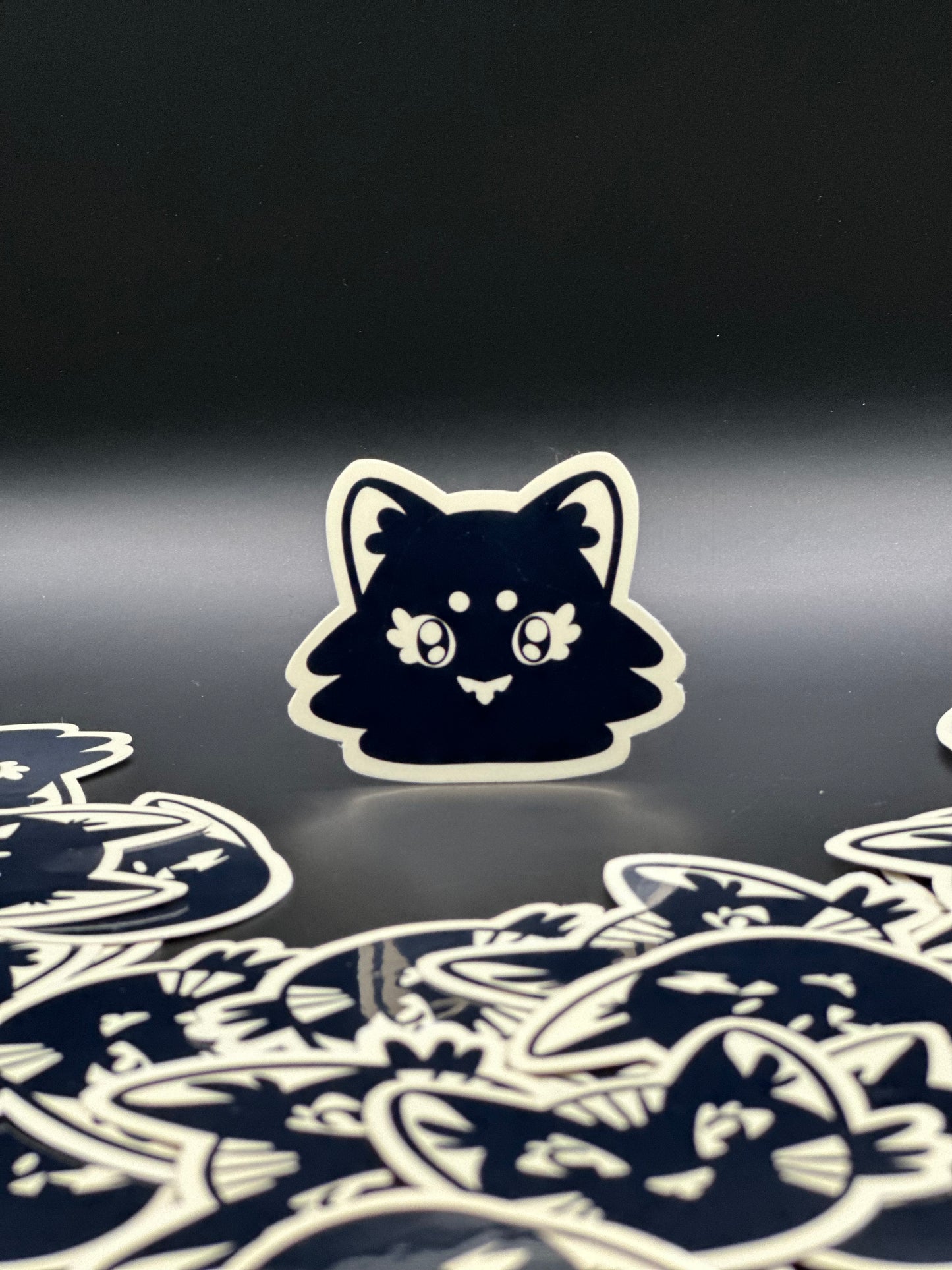 Cat Head Vinyl Stickers