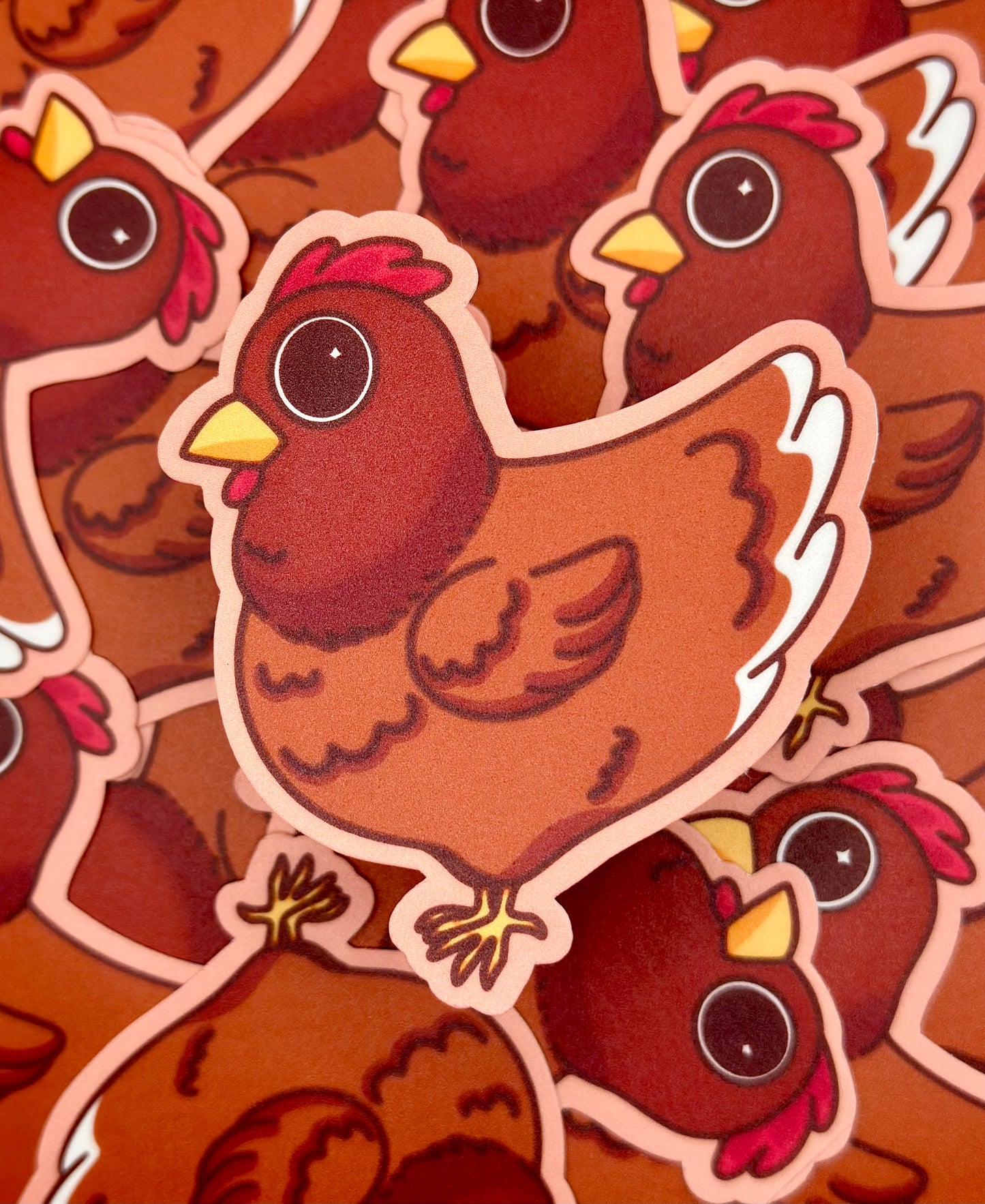 Chicken Matte Stickers