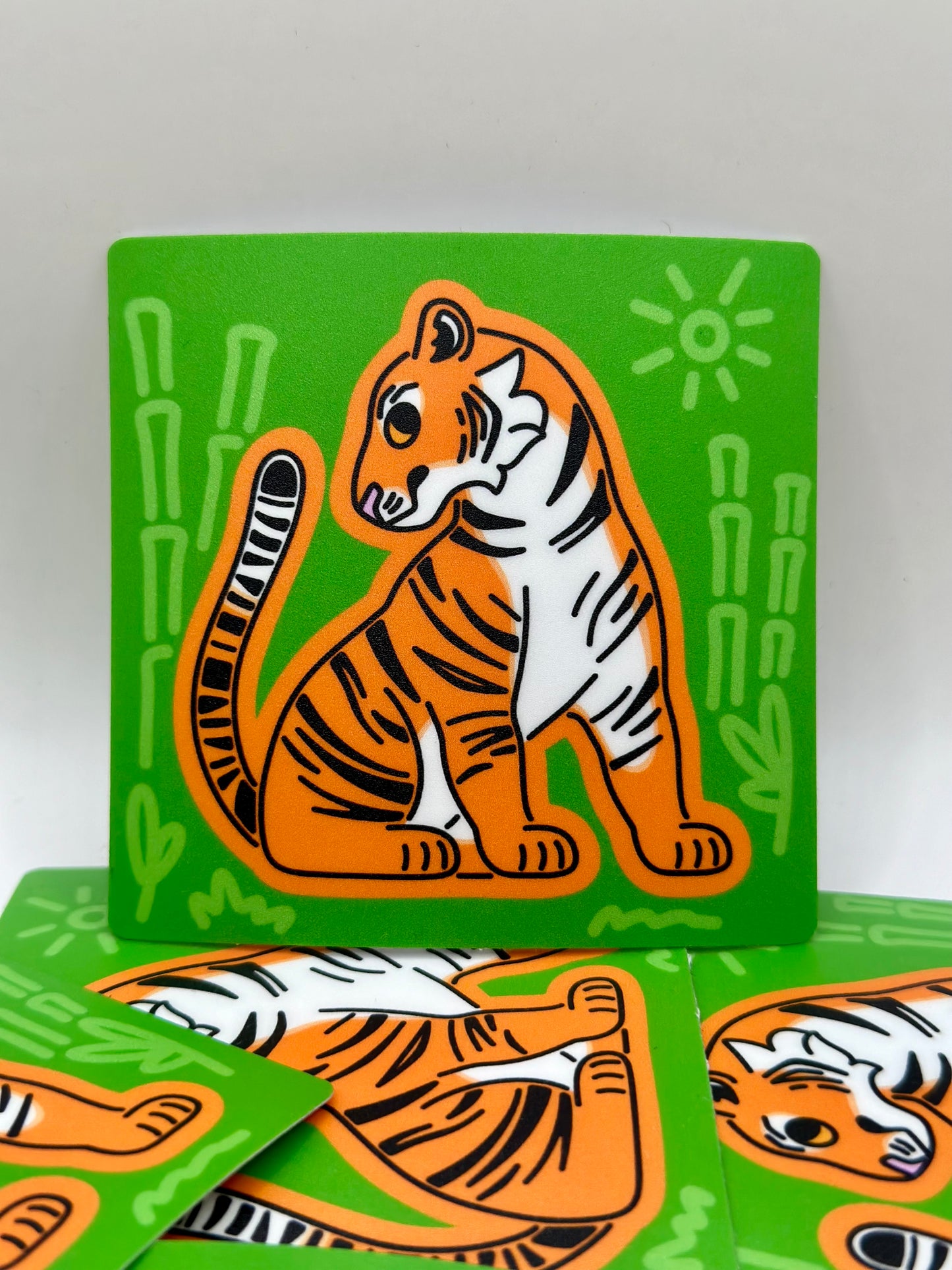 Tiger Matte Sticker