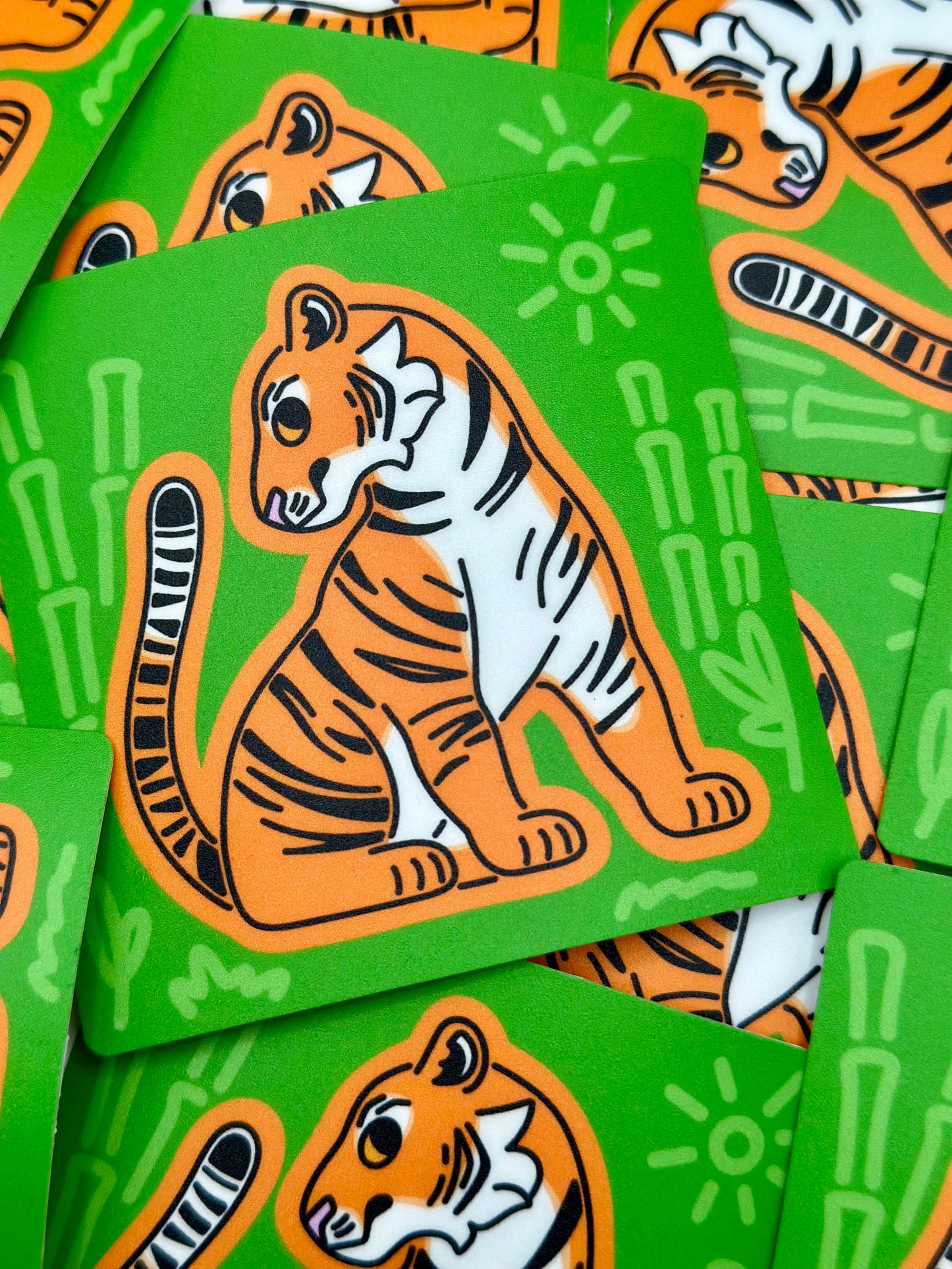 Tiger Matte Sticker