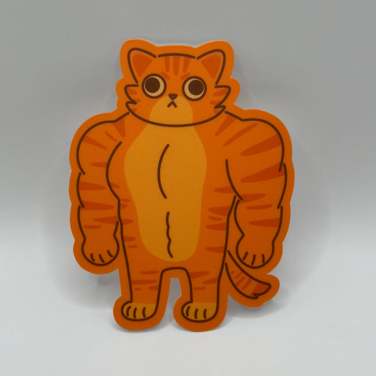 Meowscle Matte Stickers