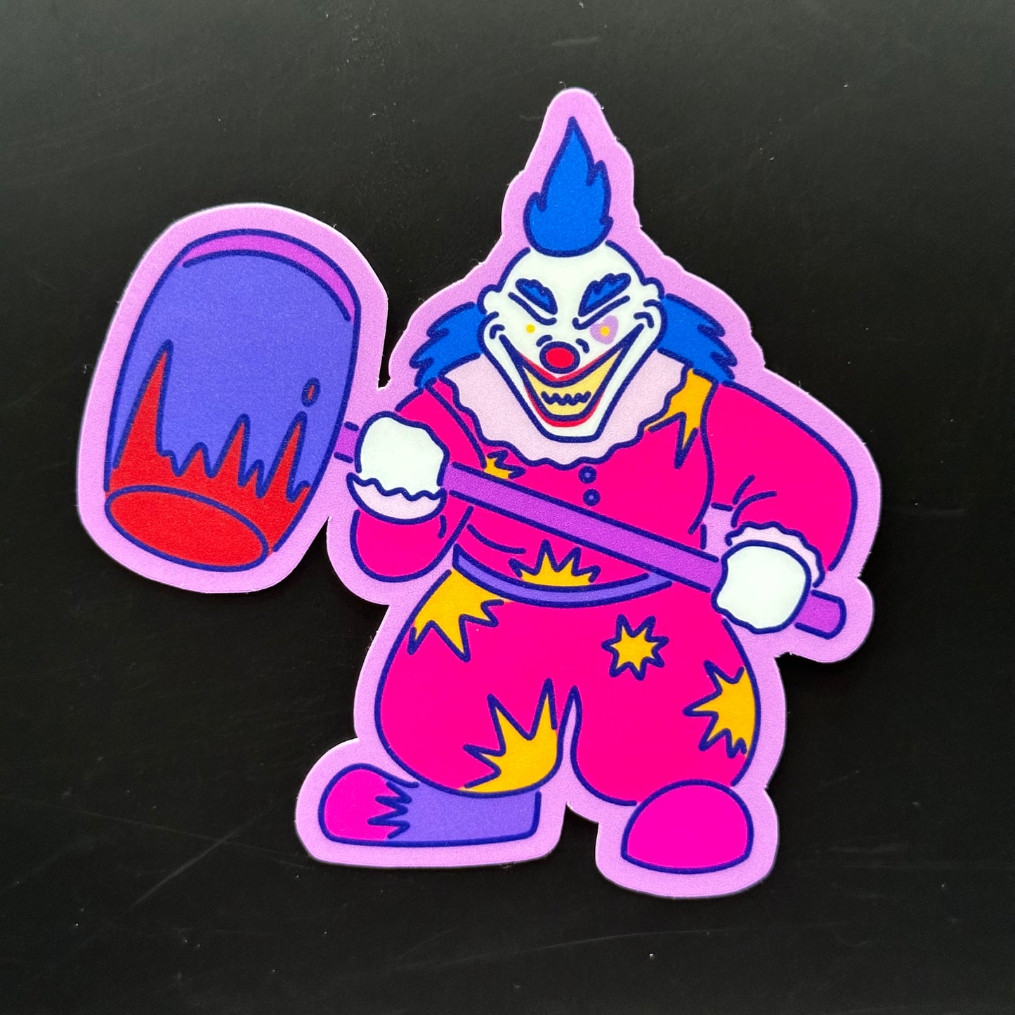 Clown Trio Matte Stickers