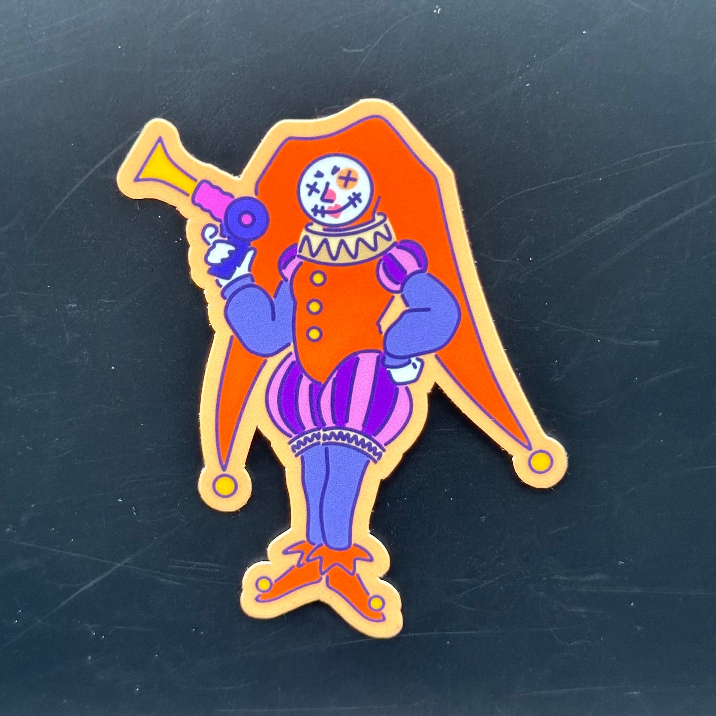 Clown Trio Matte Stickers