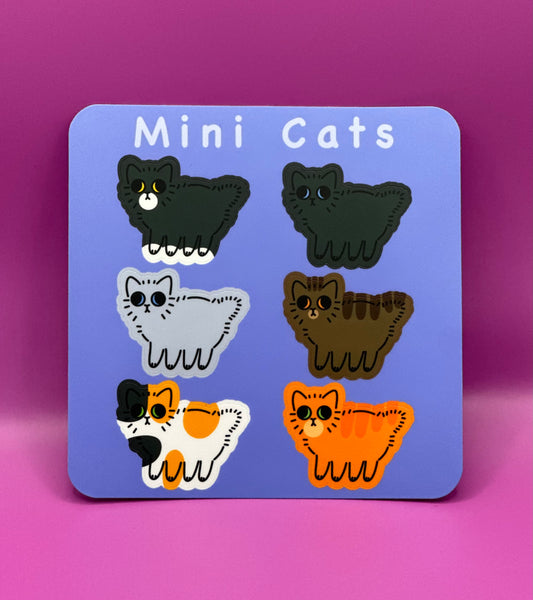 Mini Cats Matte Sticker Sheet